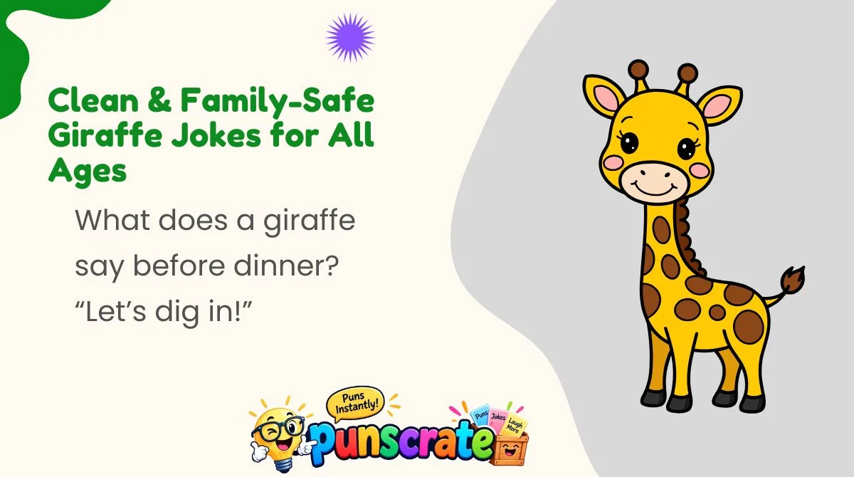 Clean & Family-Safe Giraffe Jokes for All Ages 