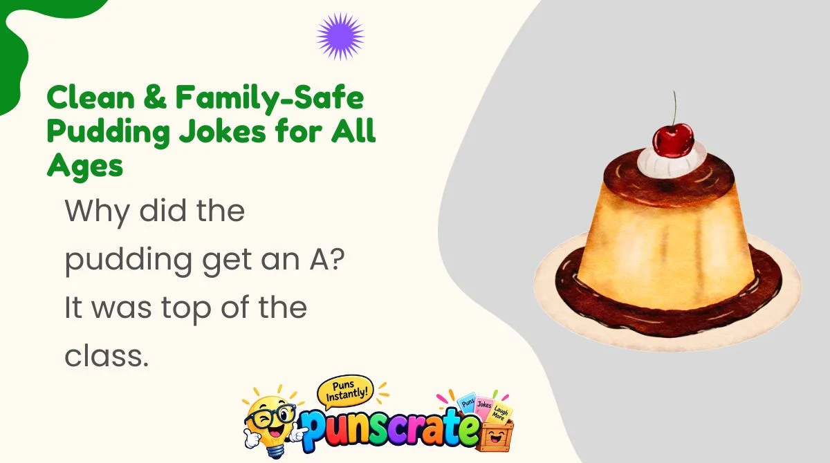 Clean & Family-Safe Pudding Jokes for All Ages