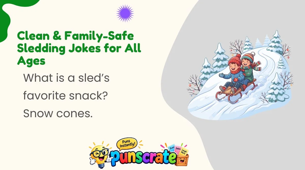 Clean & Family-Safe Sledding Jokes for All Ages