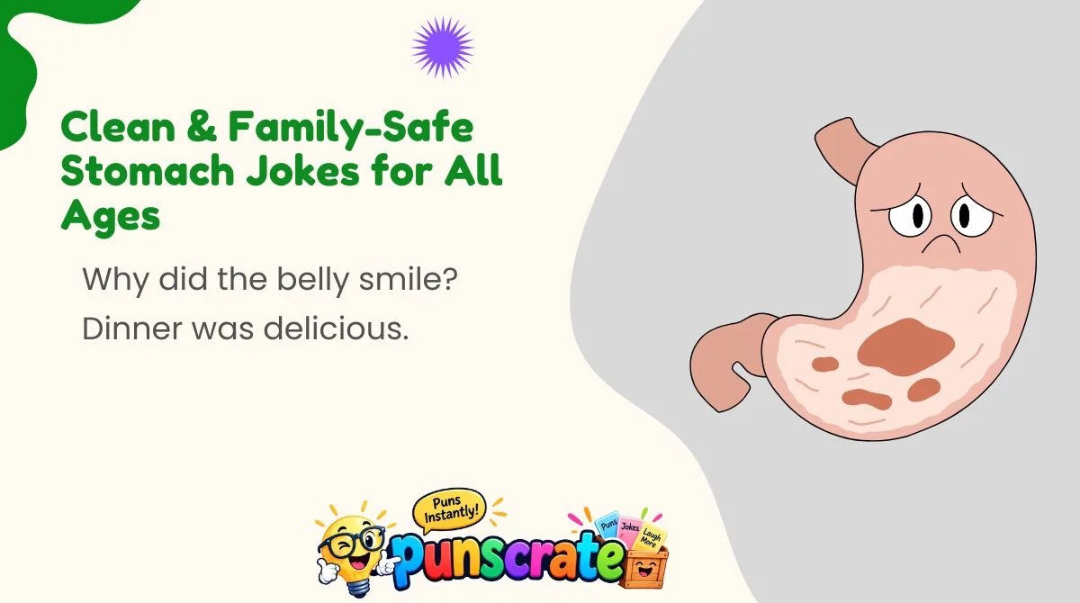 Clean & Family-Safe Stomach Jokes for All Ages