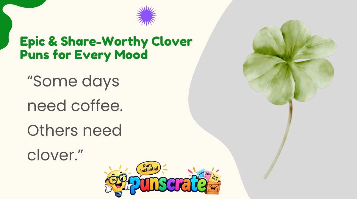 epic-and-share-worthy-clover-puns-for-every-mood Epic & Share-Worthy Clover Puns for Every Mood