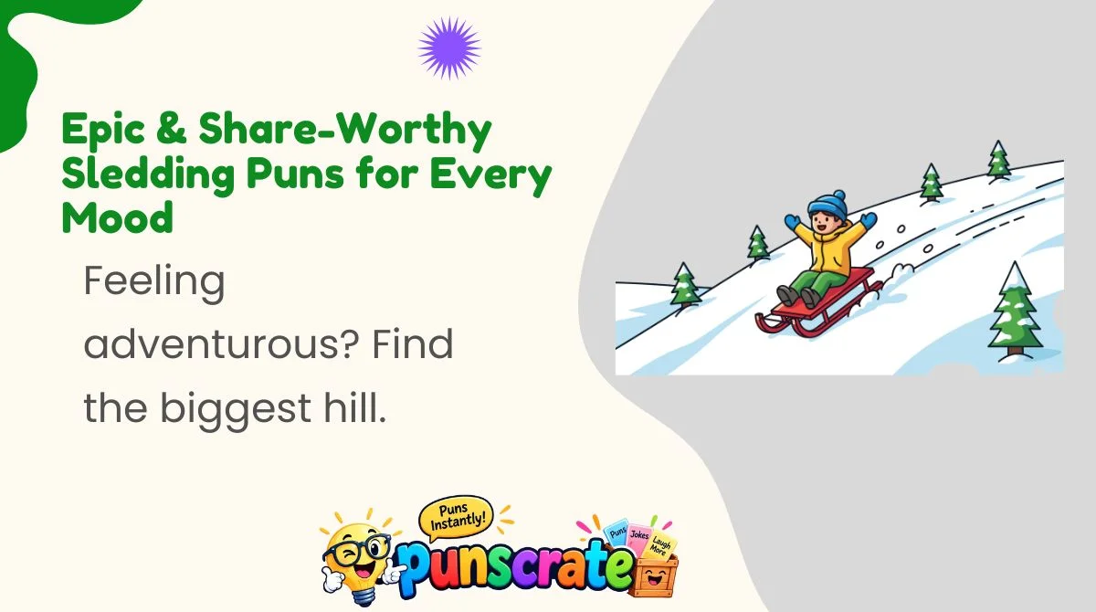 Epic & Share-Worthy Sledding Puns for Every Mood
