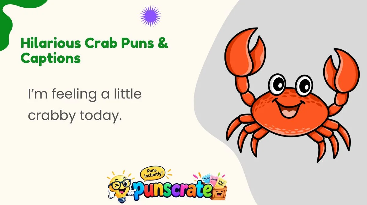 hilarious-crab-puns-and-captions Hilarious Crab Puns & Captions