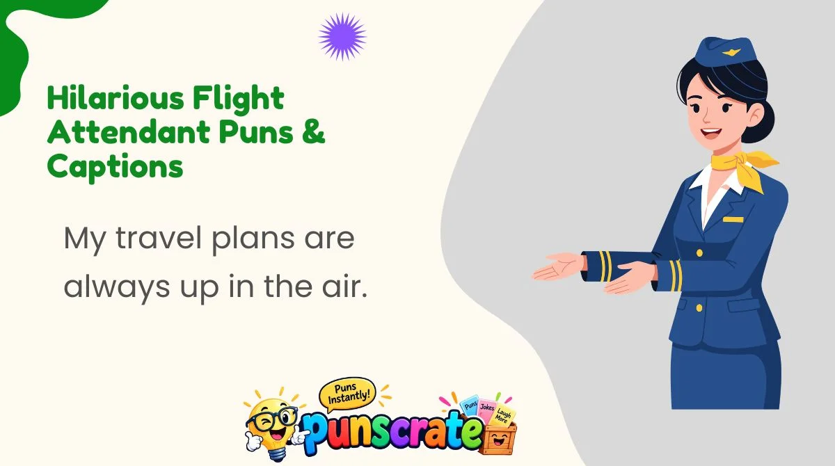 hilarious-flight-attendant-puns-and-captions Hilarious Flight Attendant Puns & Captions