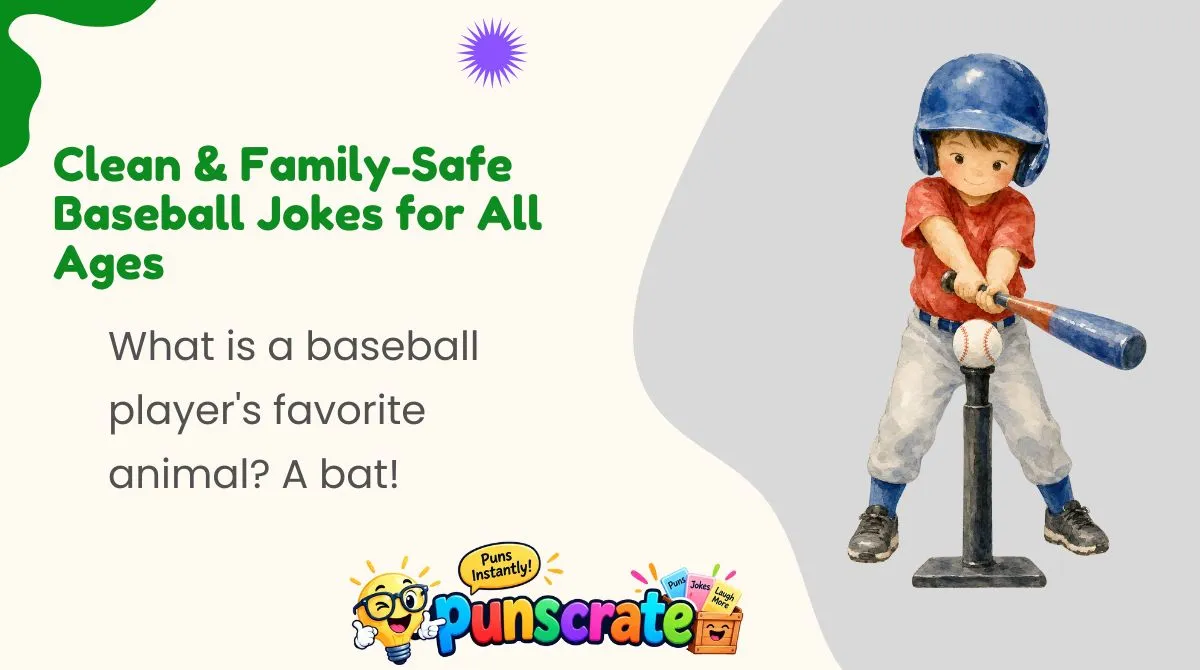 Clean & Family-Safe Baseball Jokes for All Ages