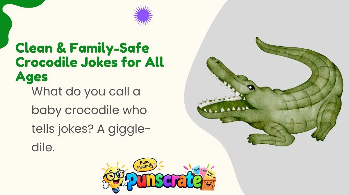Clean & Family-Safe Crocodile Jokes for All Ages 