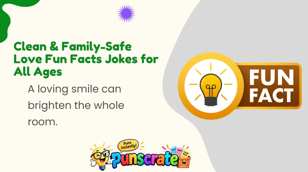 Clean & Family-Safe Love Fun Facts Jokes for All Ages