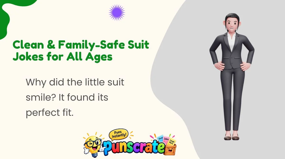 Clean & Family-Safe Suit Jokes for All Ages