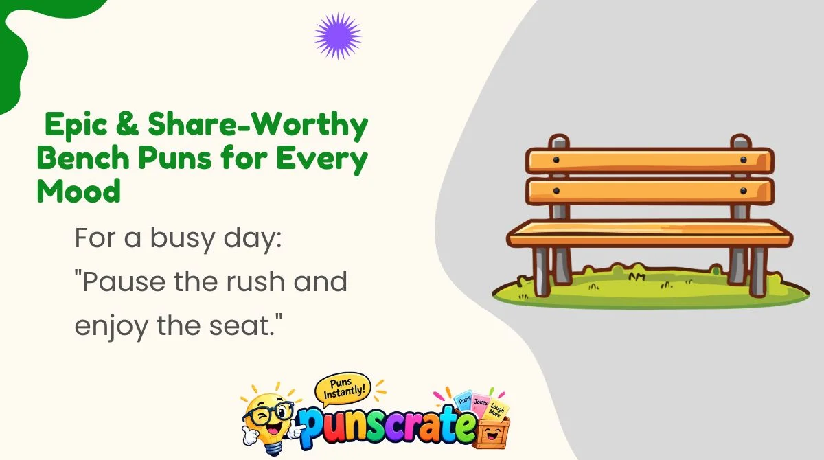 epic-and-share-worthy-bench-puns-for-every-mood Epic & Share-Worthy Bench Puns for Every Mood
