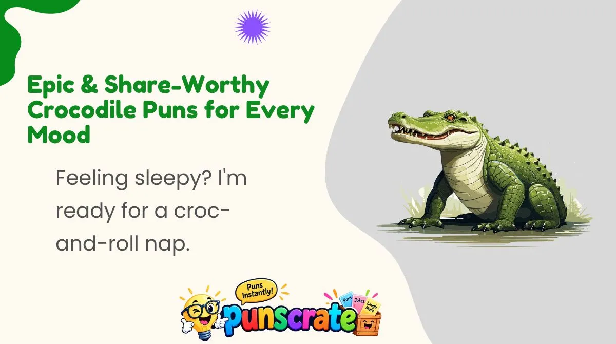 Epic & Share-Worthy Crocodile Puns for Every Mood