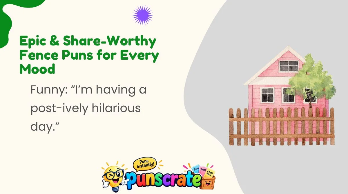 Epic & Share-Worthy Fence Puns for Every Mood