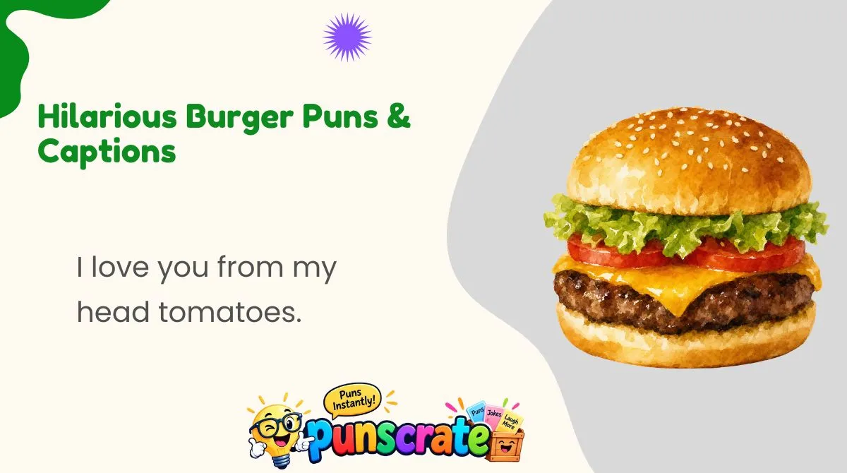 hilarious-burger-puns-and-captions Hilarious Burger Puns & Captions