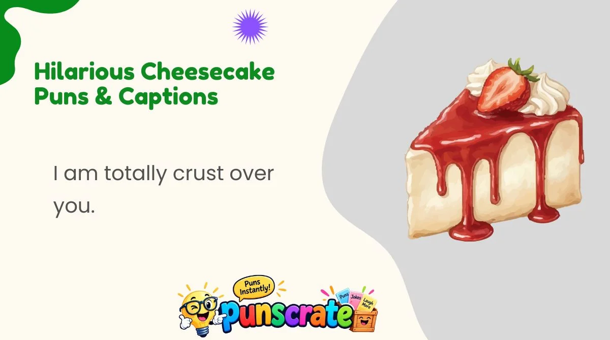 Hilarious Cheesecake Puns & Captions