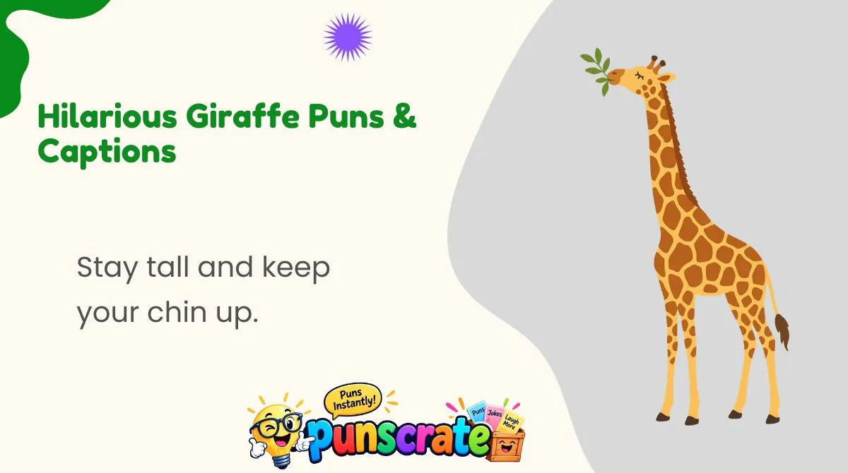 hilarious-giraffe-puns-and-captions Hilarious Giraffe Puns & Captions