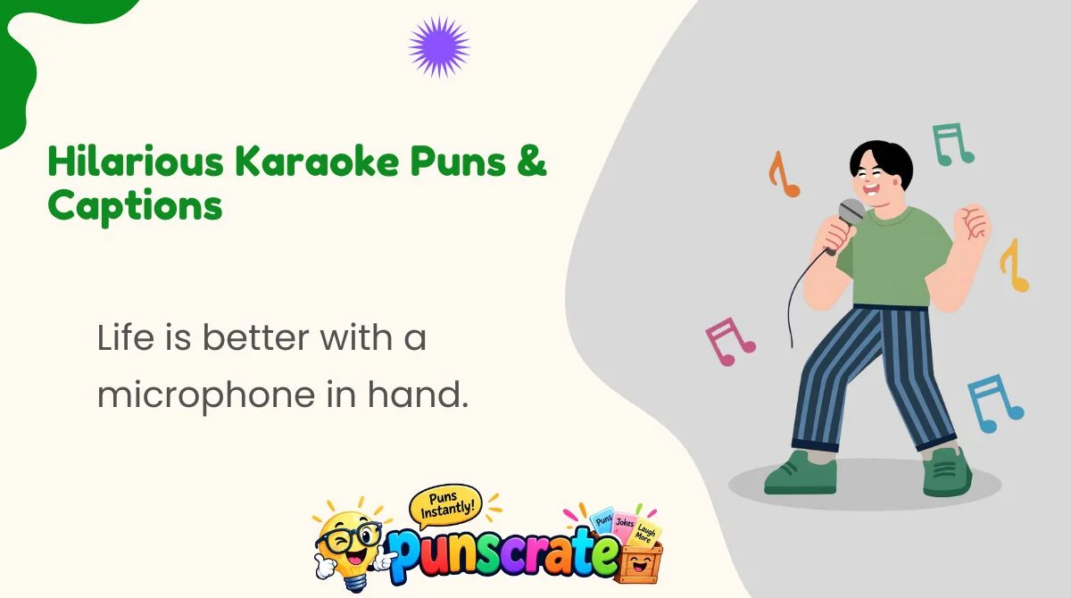 Hilarious Karaoke Puns & Captions
