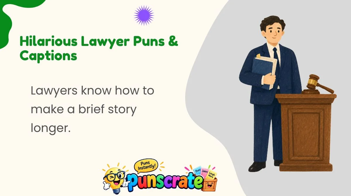 Hilarious Lawyer Puns & Captions 