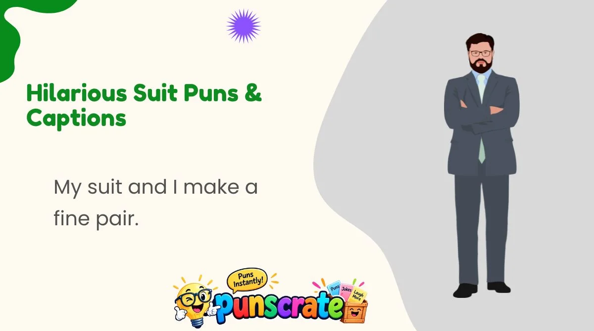 Hilarious Suit Puns & Captions